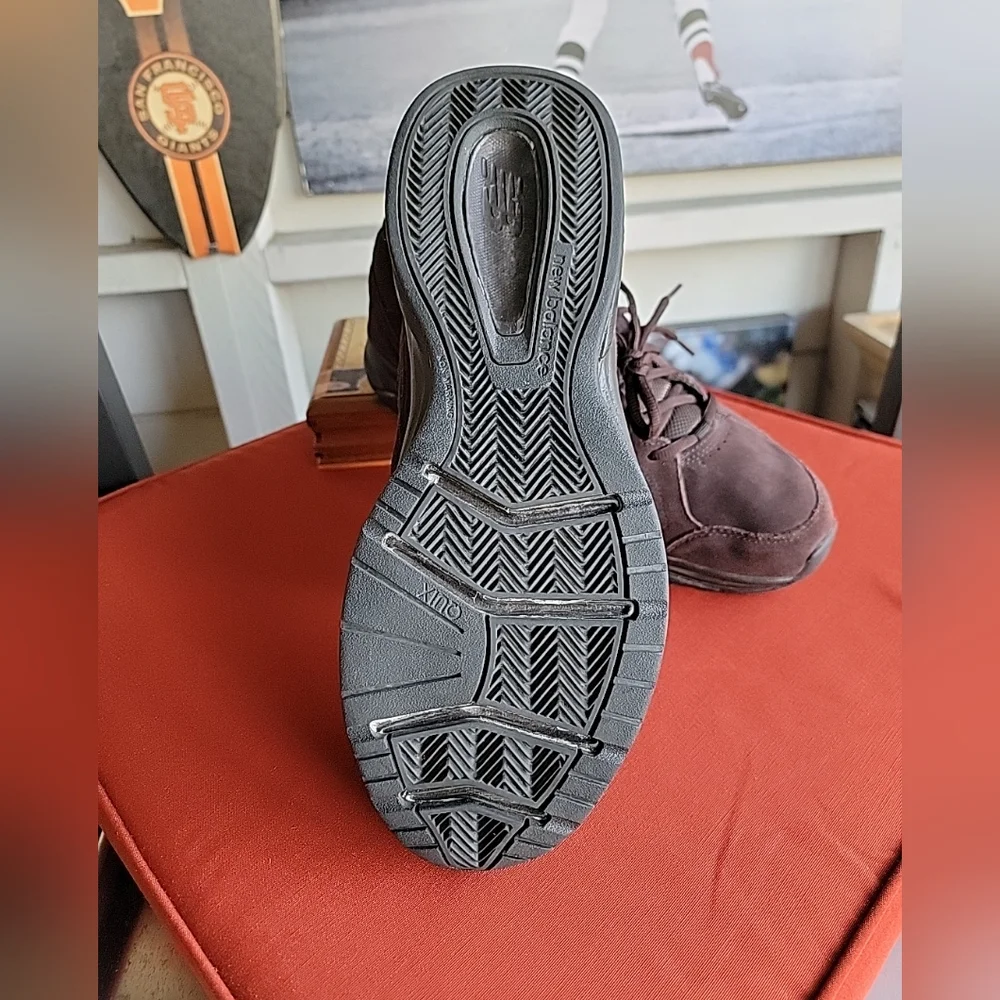 New Balance Brown Suede Sneakers with Chunky Soles - Picture 7 of 9